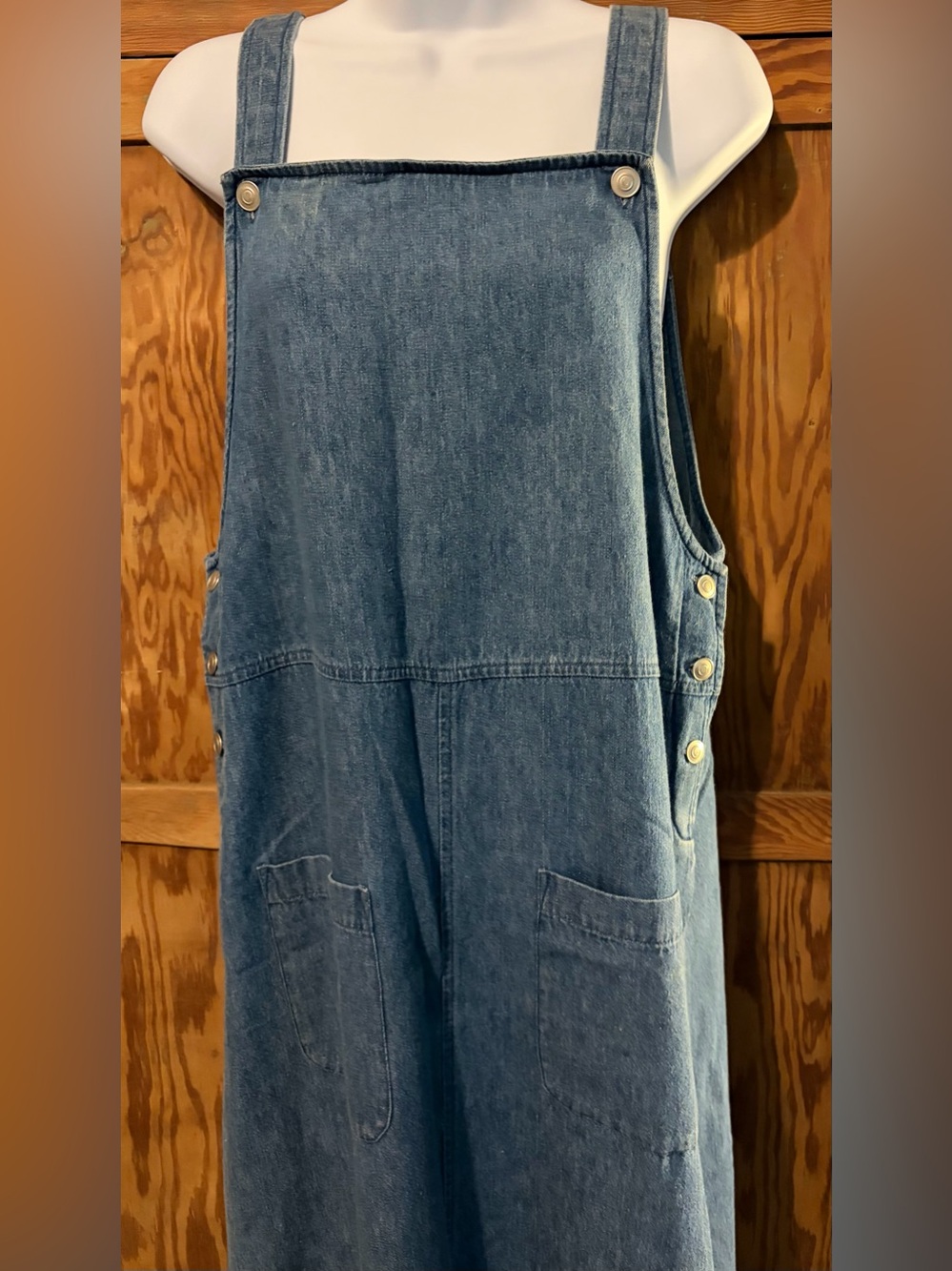 Talbots Blue Denim Pinafore Maxi Dress. Women’s size 8. Very good condition. - Picture 1 of 7